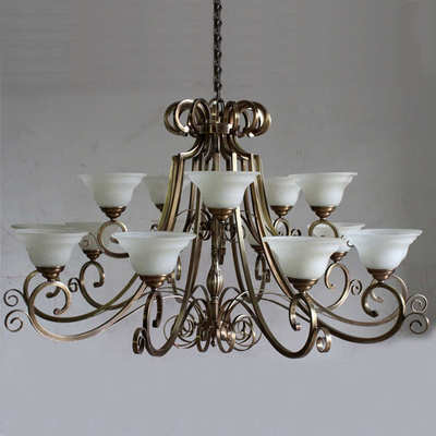 卡莎圖全銅玻璃吊燈 打造獨特家居照明藝術